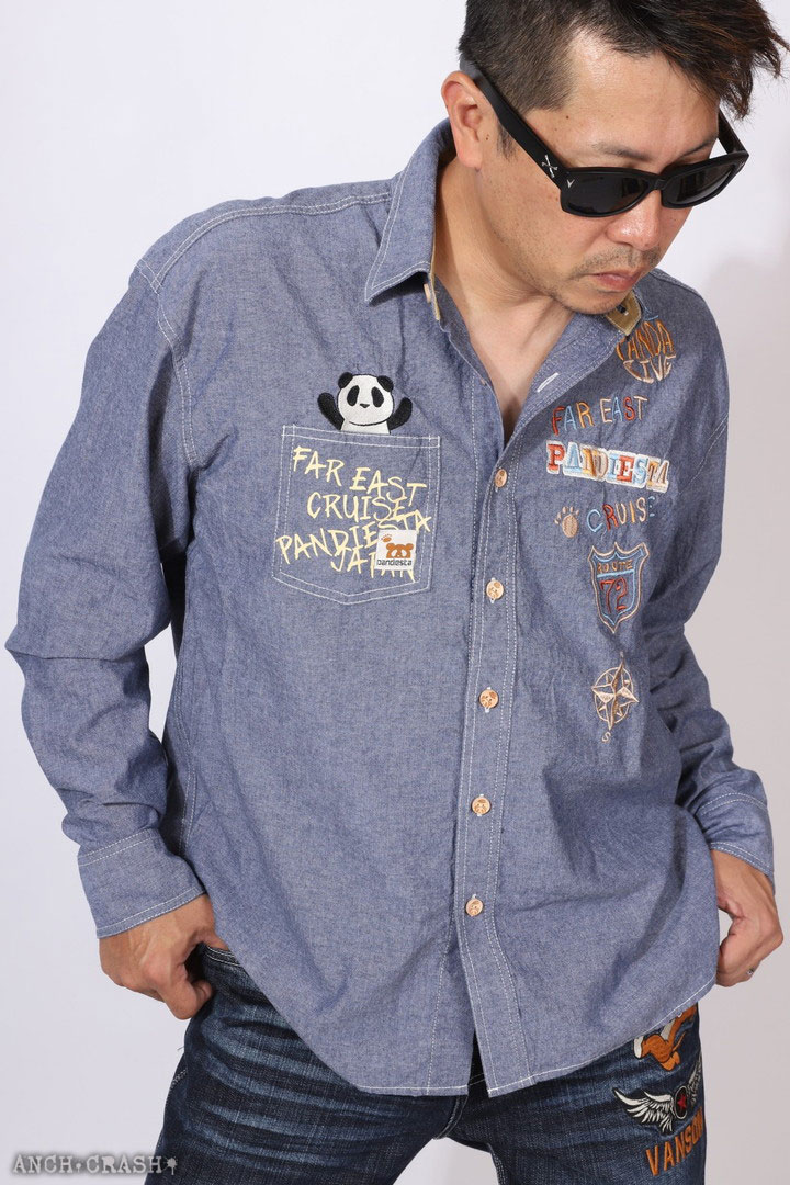 PANDIESTA（パンディエスタ） 日本縦断トリップパンダ シャンブレー