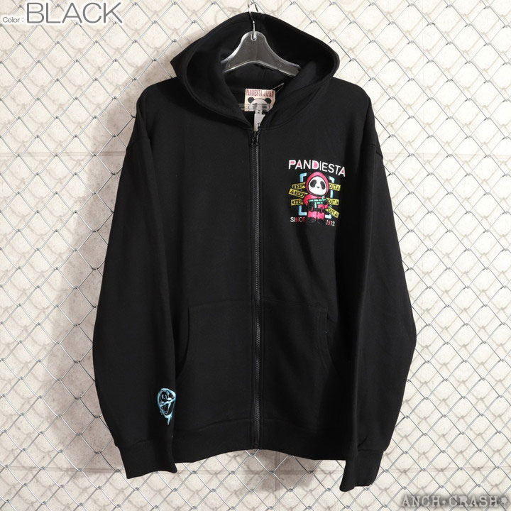 PANDIESTA サバイバルパンダ フルZIPパーカー (595560) 【送料無料】パンディエスタ 刺繍 PANDIESTA（パンディエスタ） 24h限定P最大17倍!1/11pm23:59迄