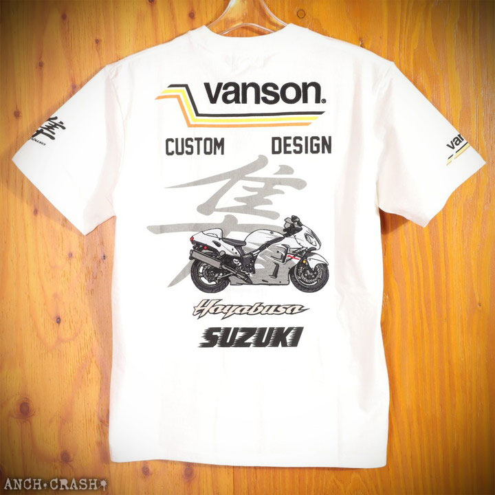 VANSON 24h限定P最大18倍!4/24pm23:59迄 SUZUKI HAYABUSA 半袖T