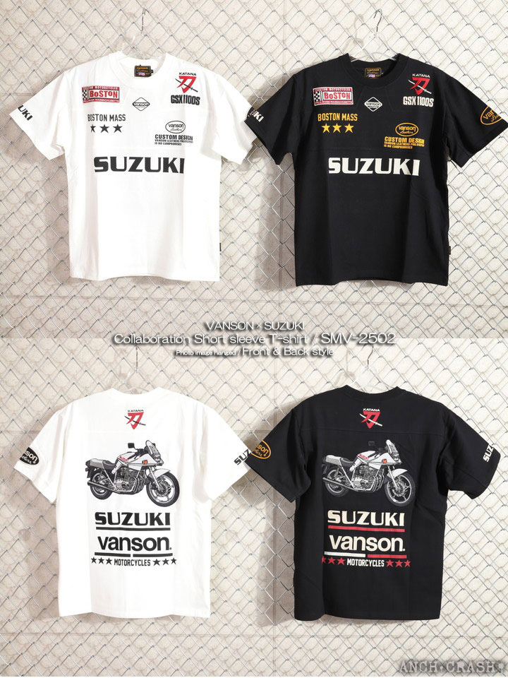 VANSON（バンソン） VANSON SUZUKI KATANA 半袖TEE SMV-2502 半袖T