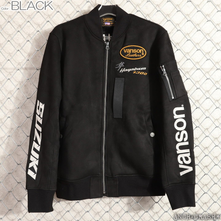VANSON（バンソン） VANSON SUZUKI HAYABUSA ボンディング MA-1 SMV