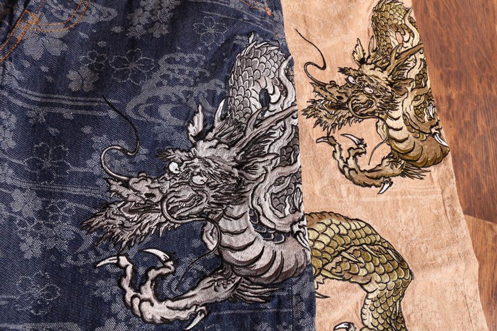 刺繍 虎 和柄 y2k ルード アメカジ グランジ オールドスケート 古着 90 刺繍 虎 和柄 y2k ルード アメカジ グランジ オールドスケート
