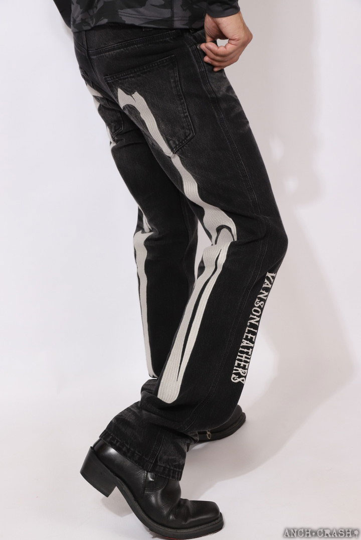 VANSON（バンソン） ボーン 刺繍 デニムパンツ SP-B-39 : ANCH CRASH