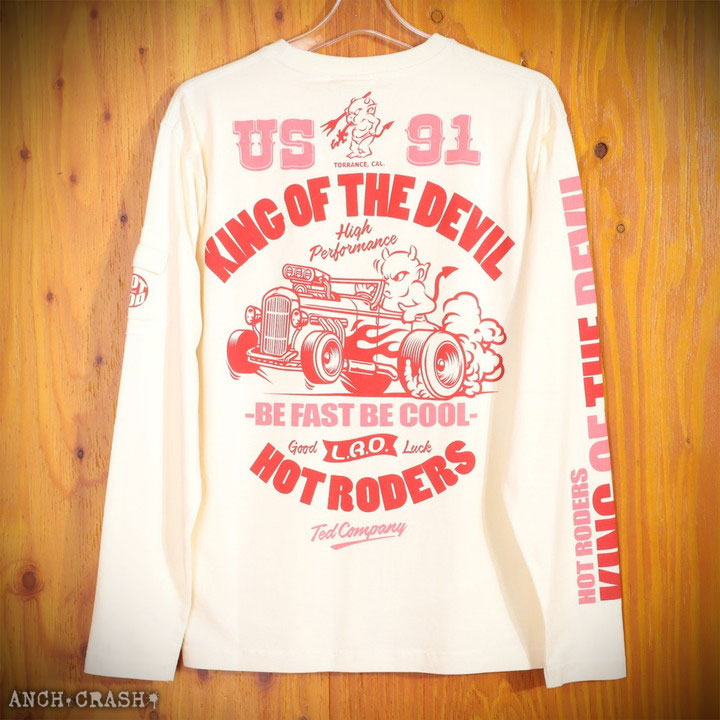 TEDMAN テッドマン ホットロッド ロンT TDLS-358 エフ商会 長袖 Tシャツ｜anch-crash｜13