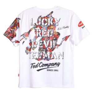 TEDMAN LUCKY RED DEVIL 半袖ドライTシャツ TDRYT-1300 エフ商会 テ...