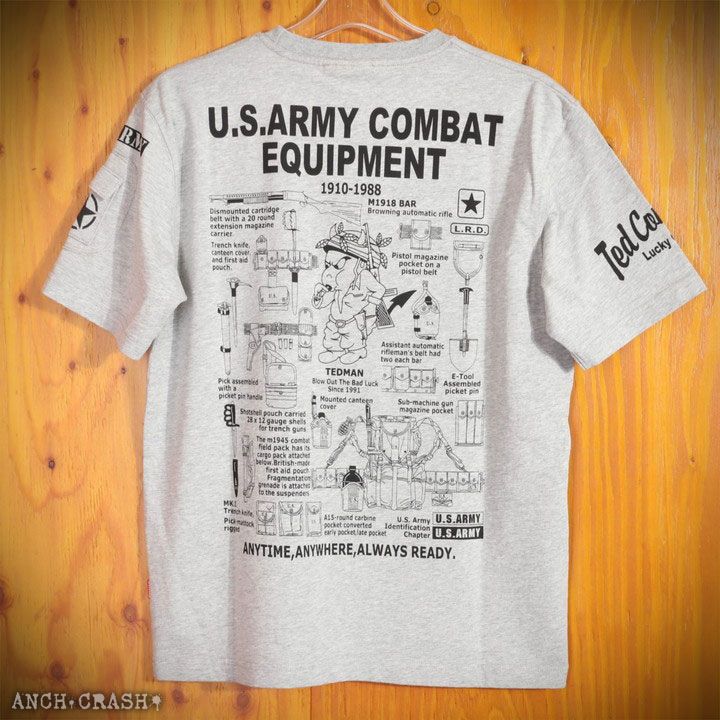 テッドマン U.S.ARMY 半袖Tシャツ TDSS-564 TEDMAN エフ商会｜anch-crash｜10