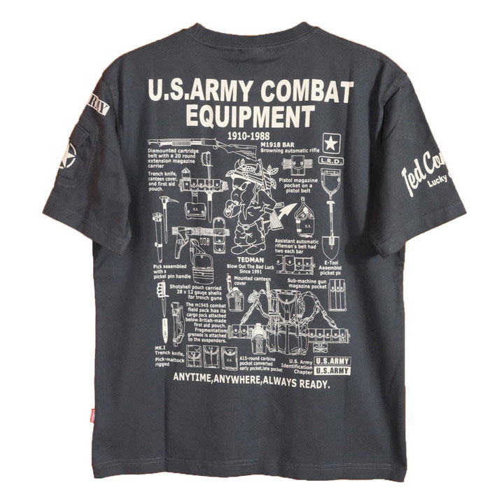 テッドマン U.S.ARMY 半袖Tシャツ TDSS-564 TEDMAN エフ商会｜anch-crash｜04