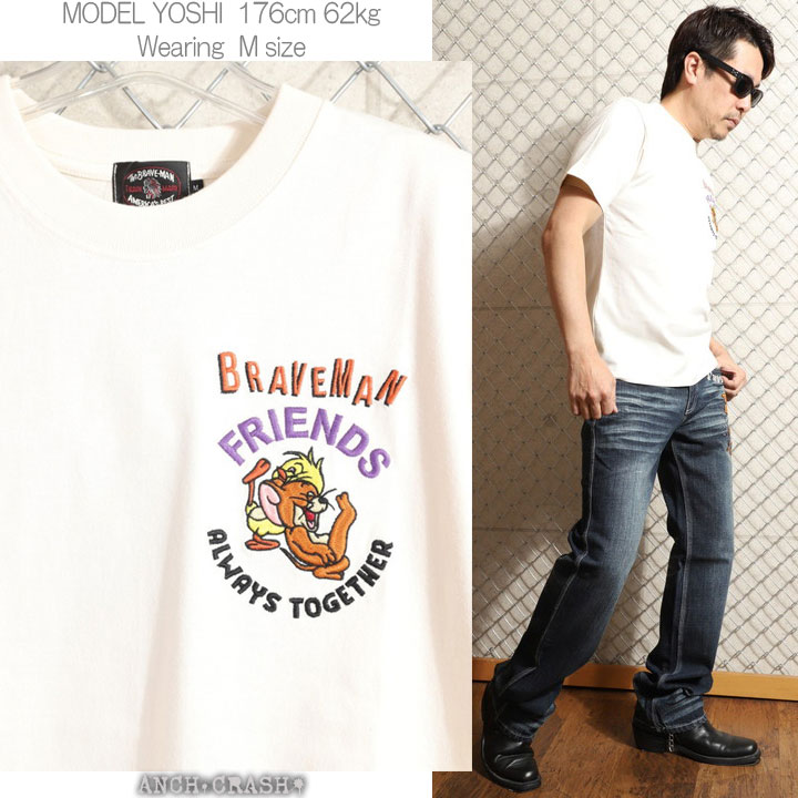 年末年始も毎日出荷】The BRAVE-MAN × TOM & JERRY 半袖Tシャツ TJB