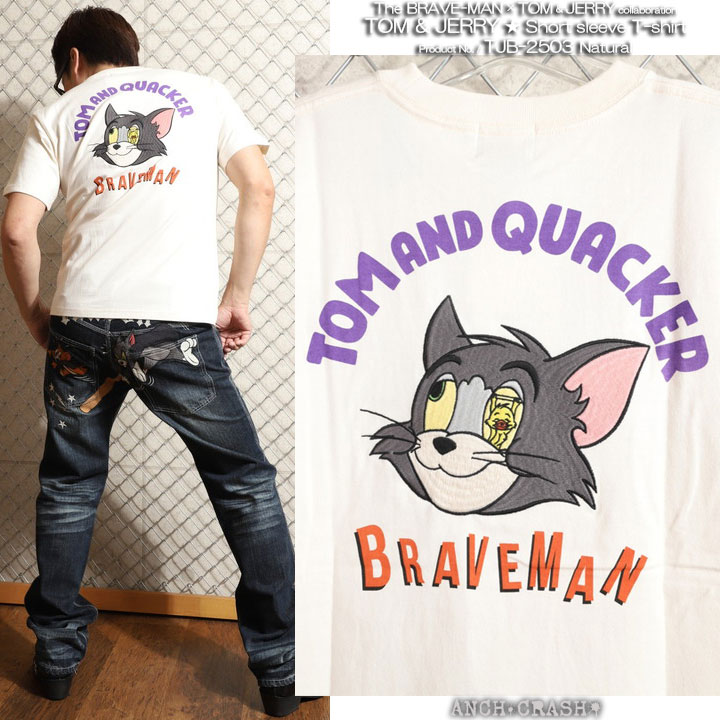 年末年始も毎日出荷】The BRAVE-MAN × TOM & JERRY 半袖Tシャツ TJB