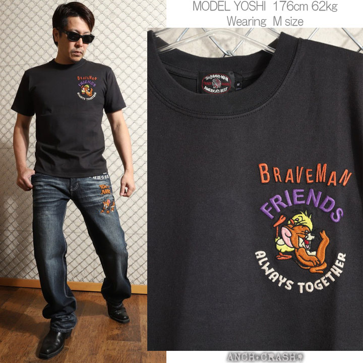 年末年始も毎日出荷】The BRAVE-MAN × TOM & JERRY 半袖Tシャツ TJB
