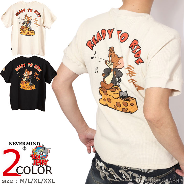トムとジェリー サーマル半袖TEE TJN-2611 TOM AND JERRY NEVERMIND