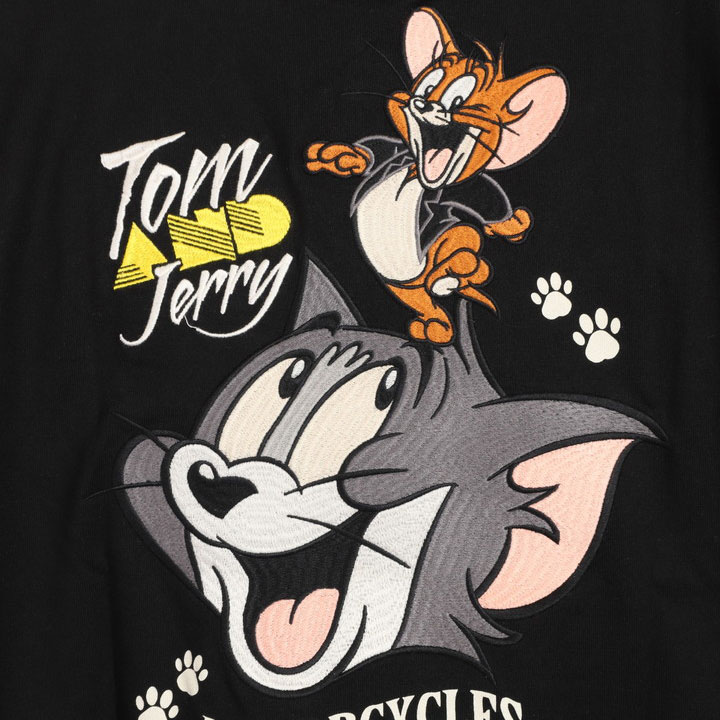 VANSON トムとジェリー コラボ 半袖Tシャツ TJV-2325 バンソン TOM AND JERRY 刺繍｜anch-crash｜11