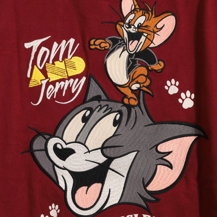 VANSON トムとジェリー コラボ 半袖Tシャツ TJV-2325 バンソン TOM AND JERRY 刺繍｜anch-crash｜20