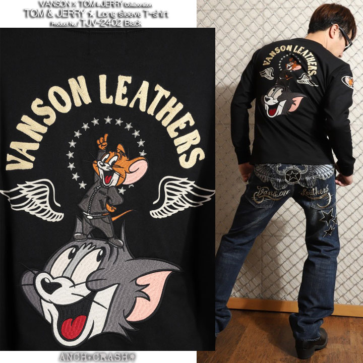 vanson トムジェリT 2枚 VANSON 24h限定P最大15倍!8/1pm23:59迄 トムとジェリー コラボ