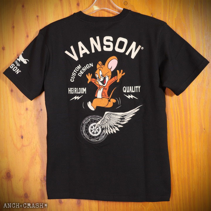 VANSON トムとジェリー コラボ 半袖Tシャツ TJV-2414 バンソン