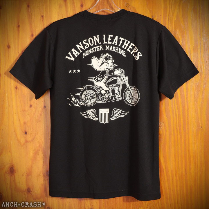 24h限定P最大16倍!6/25pm23:59迄 VANSON トムとジェリー コラボ ドライ 半袖Tシャツ TJV-2431 バンソン TOM AND JERRY｜anch-crash｜10