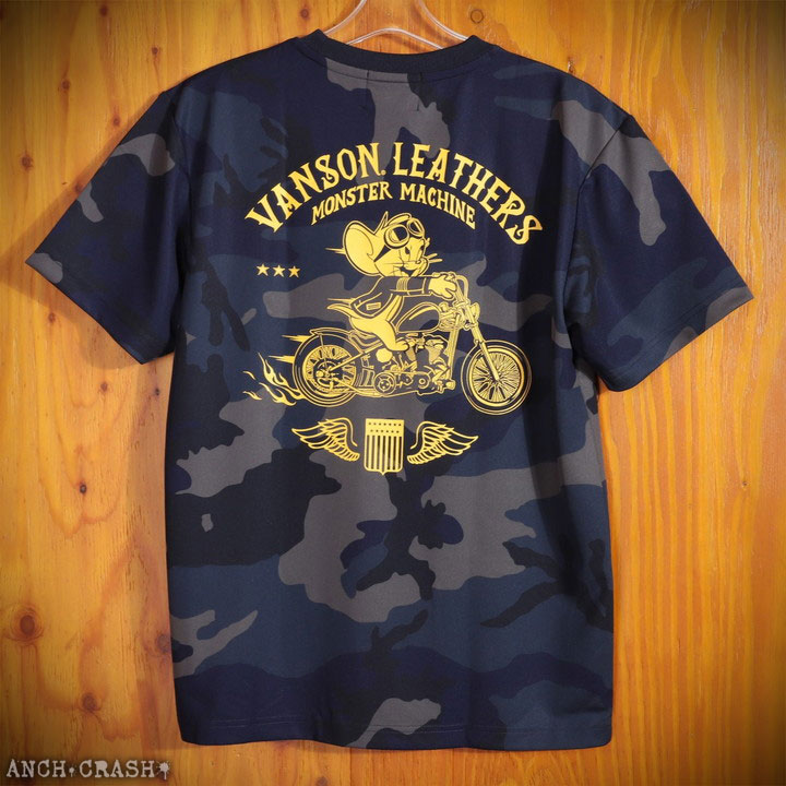 24h限定P最大16倍!6/25pm23:59迄 VANSON トムとジェリー コラボ ドライ 半袖Tシャツ TJV-2431 バンソン TOM AND JERRY｜anch-crash｜16