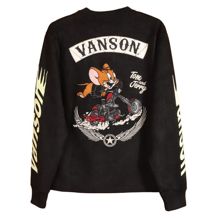VANSON トムとジェリー コラボ クルーネックプルオーバー TJV