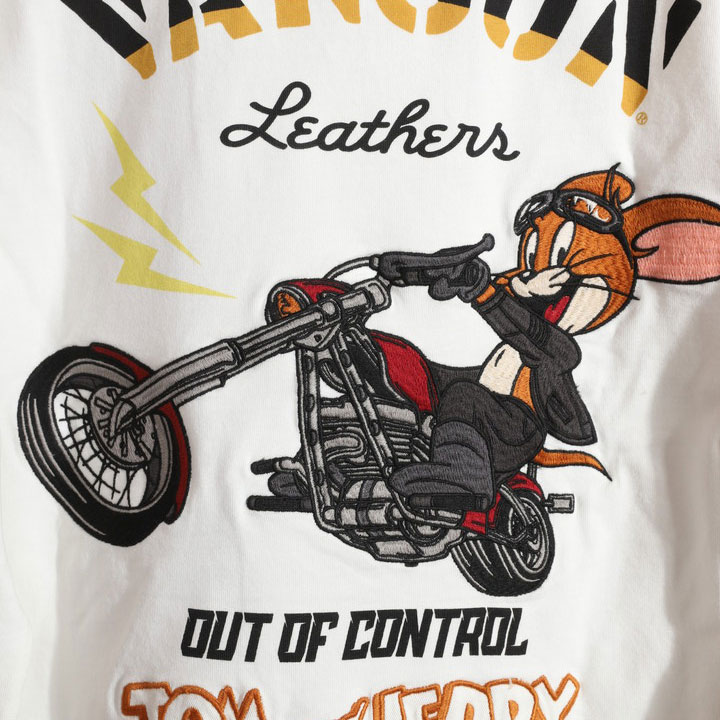 24h限定P最大12倍!5/22am01:59迄 VANSON トムとジェリー コラボ ロンT TJV-2502 バンソン TOM AND JERRY 刺繍 長袖Tシャツ | VANSON | 20