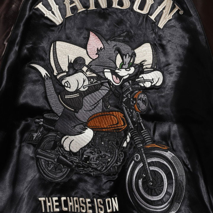 VANSON トムとジェリー　スカジャン vanson×TOM＆JERRY リバーシブルスカジャン vanson TJV-2407