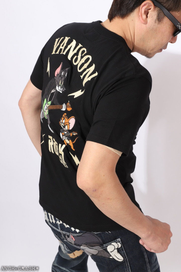 VANSON 24h限定P最大12倍!5/28pm23:59迄 トムとジェリー コラボ 半袖T  
