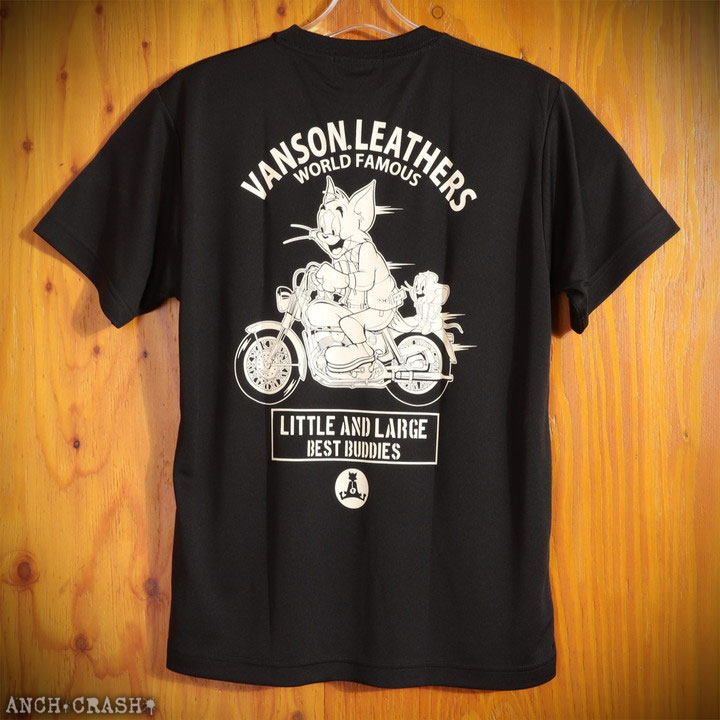 VANSON バンソン トムとジェリー TJV-2521 ドライ 半袖Tシャツ
