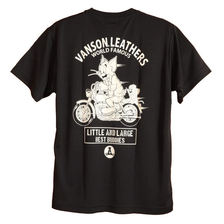 VANSON トムとジェリー コラボ ドライ 半袖Tシャツ TJV-2521