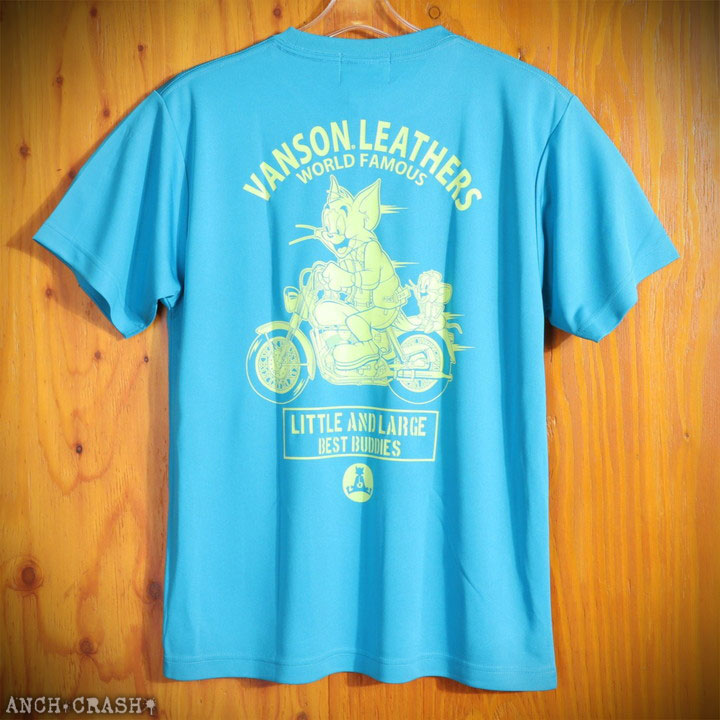 VANSON トムとジェリー コラボ ドライ 半袖Tシャツ TJV-2521