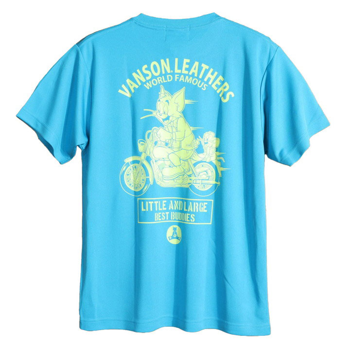 VANSON トムとジェリー コラボ ドライ 半袖Tシャツ TJV-2521