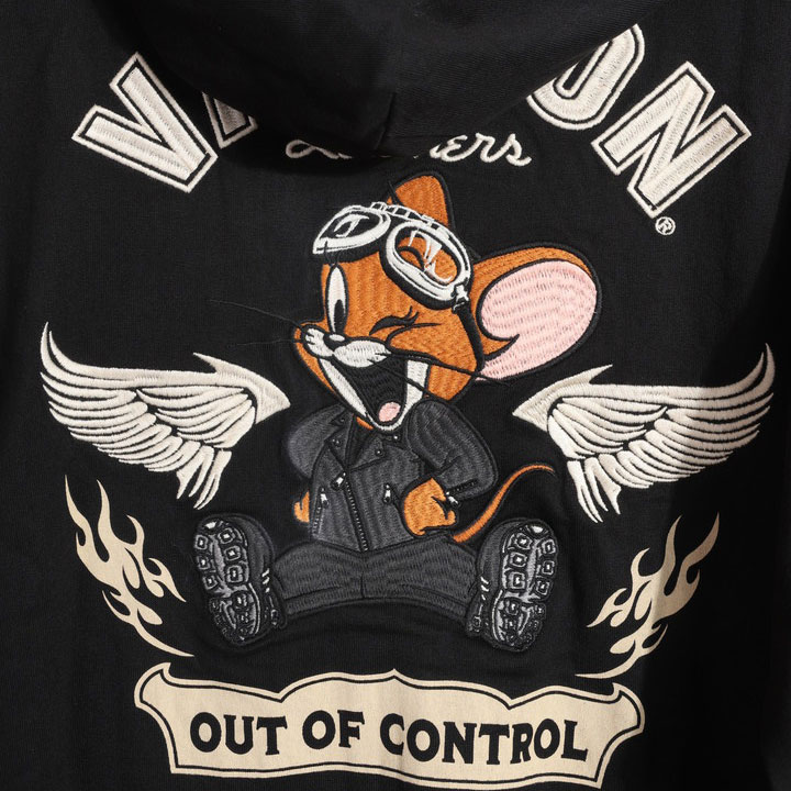 VANSON（バンソン） トムとジェリー コラボ ZIP パーカー TJV-2528 TOM