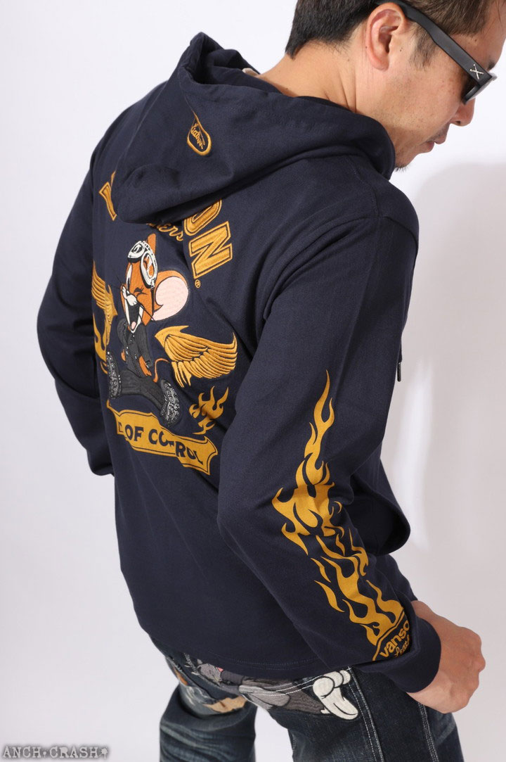 VANSON（バンソン） トムとジェリー コラボ ZIP パーカー TJV-2528 TOM