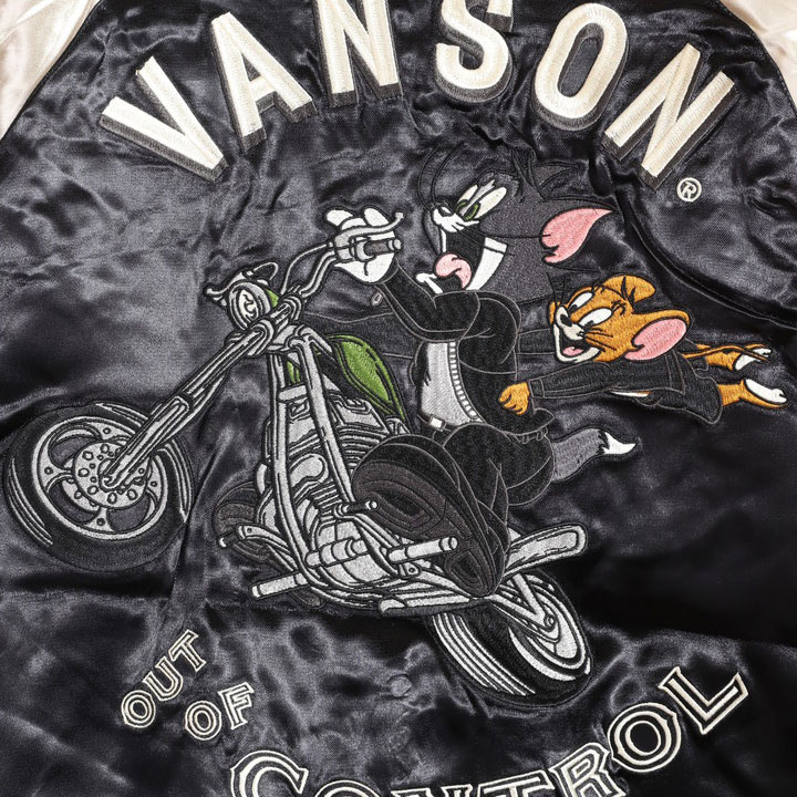 VANSON（バンソン） トムとジェリー コラボ リバーシブルスカジャン