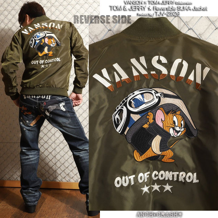 VANSON（バンソン） 72h限定P最大14倍!12/17pm23:59迄 トムとジェリー