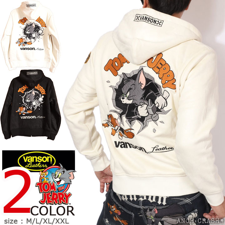 VANSON - VANSONトムとジェリーパーカーワンピ VANSON（バンソン） トムとジェリー コラボ ボンディング パーカー TJV
