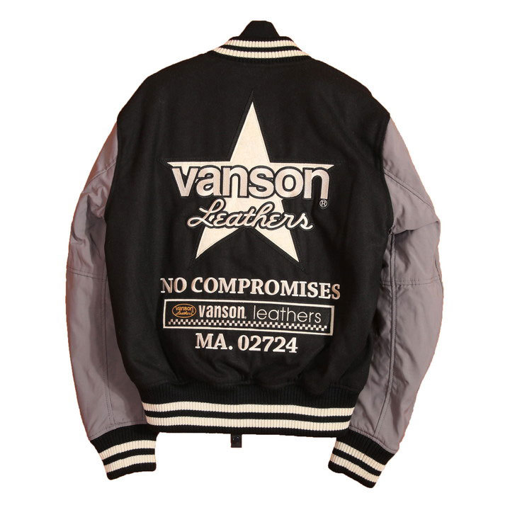 VANSON メンズスタジャン（色：ブラック系）の商品一覧｜ジャケット 