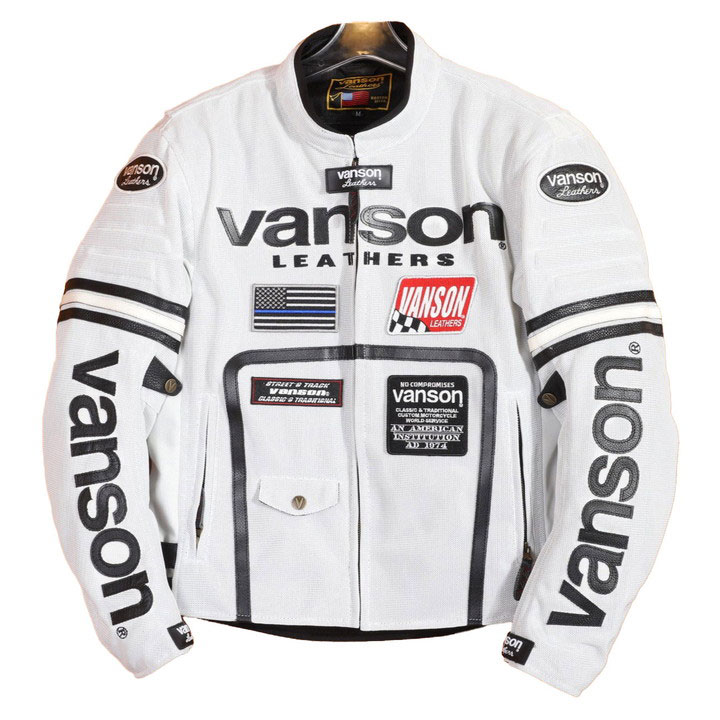 VANSON バンソン メッシュライダースジャケット VS24105S 肩・肘・脊椎・胸部プロテクタ...