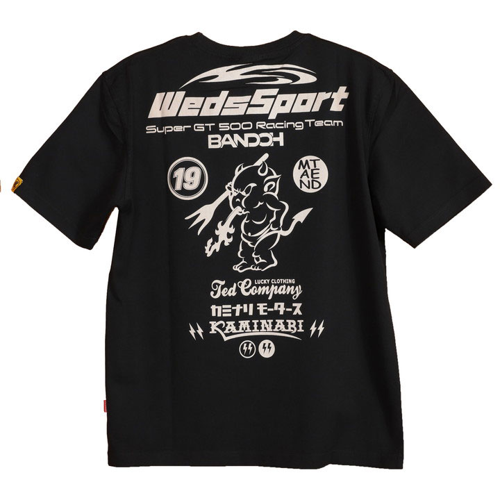 WedsSport×TEDMAN×カミナリ コラボ 半袖 Tシャツ WSBT-01 エフ商会 テッドマン｜anch-crash｜03