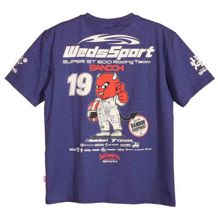 WedsSport×TEDMAN×カミナリ コラボ 半袖 Tシャツ WSBT-06 エフ商会 テッドマン｜anch-crash｜02