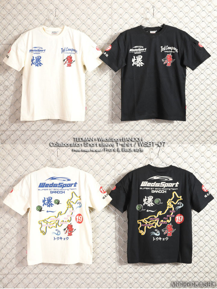 TEDMAN（テッドマン） WedsSport BANDOH×TEDMAN コラボ 半袖 Tシャツ