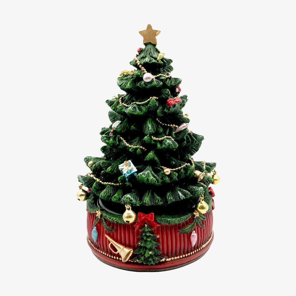 クリスマスツリー 回転オルゴール QE40024 ジングルベル