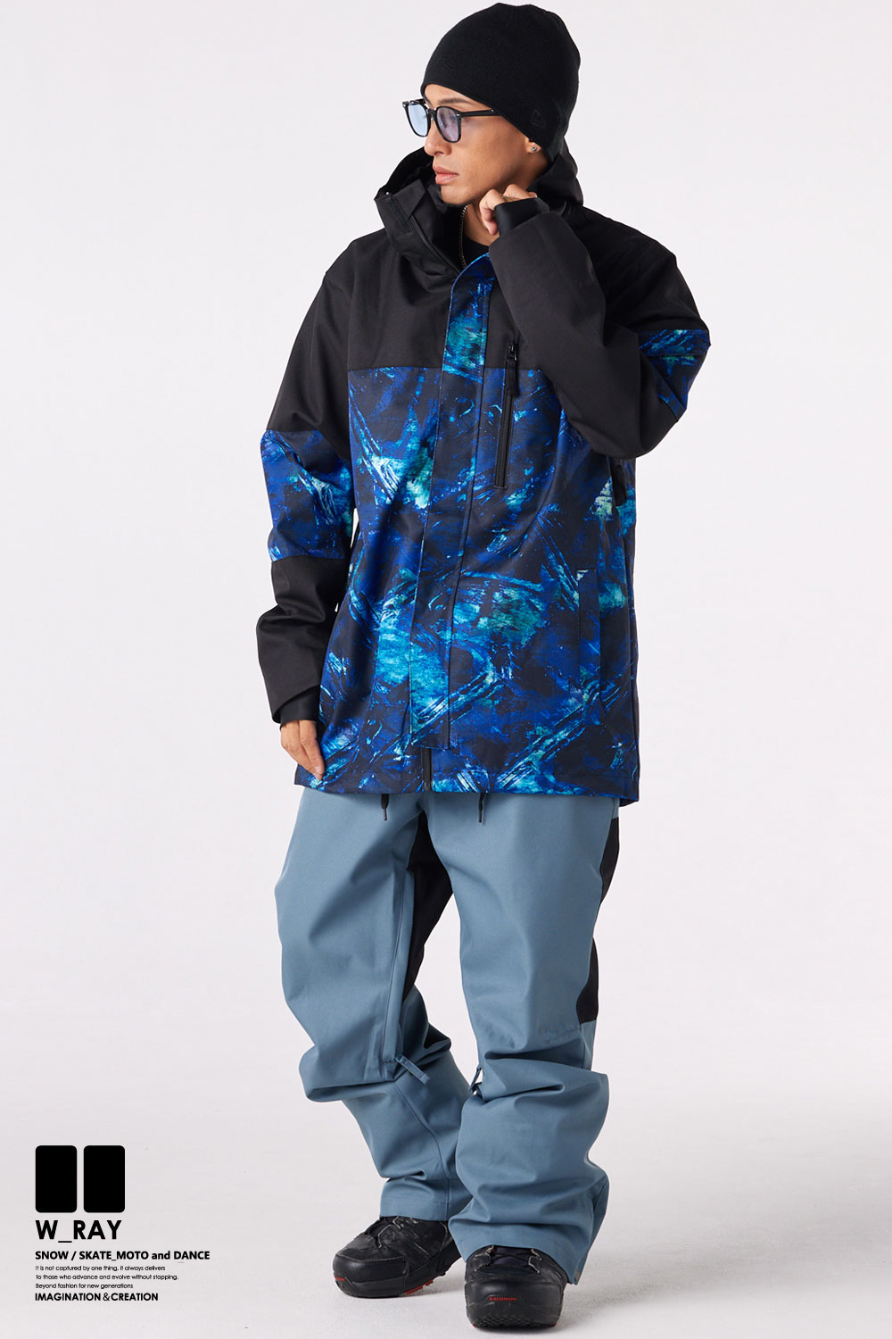 リアリズム スノーボードウェア メンズ レディース 上下 セット スノボ