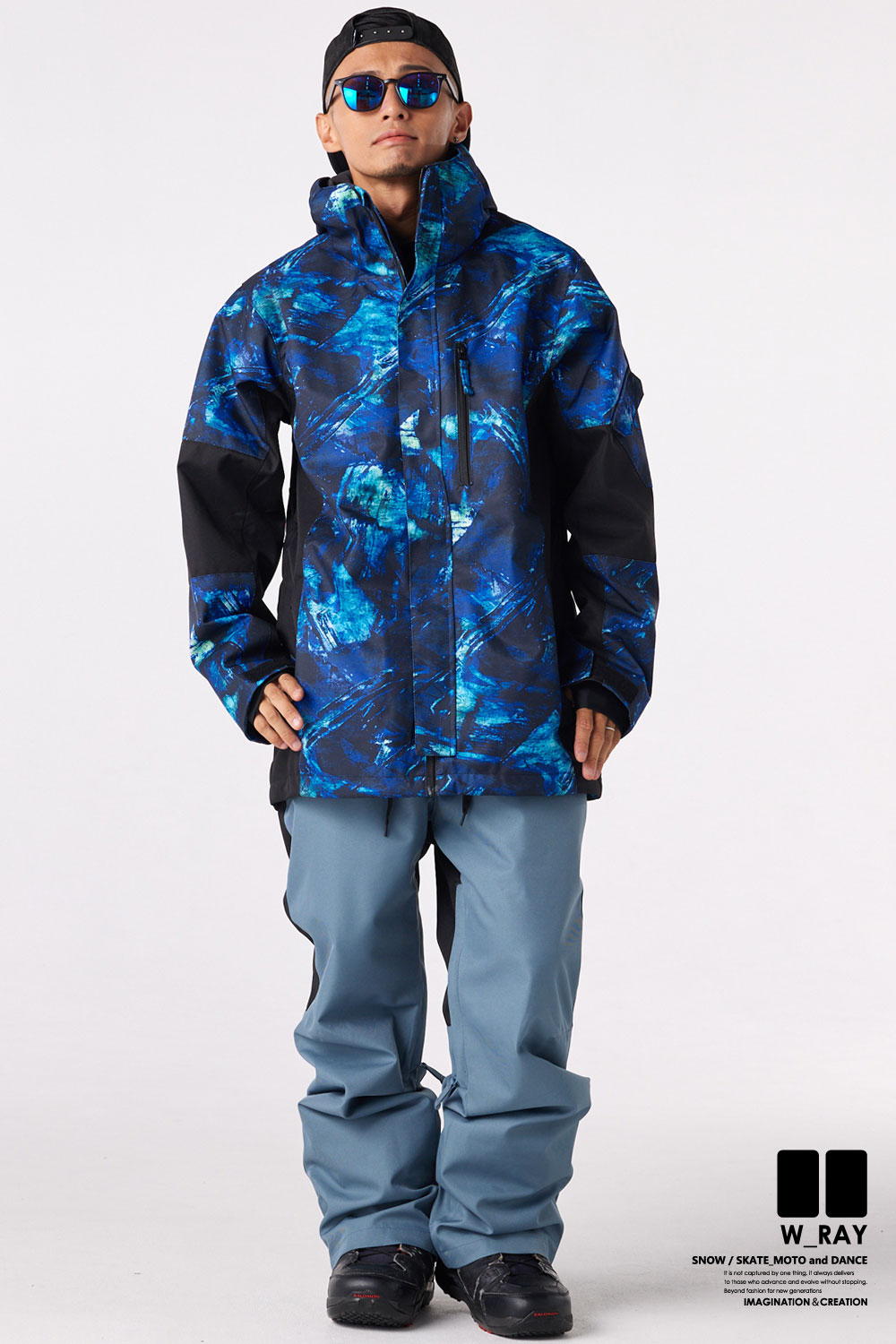 リアリズム スノーボードウェア メンズ レディース 上下 セット スノボ