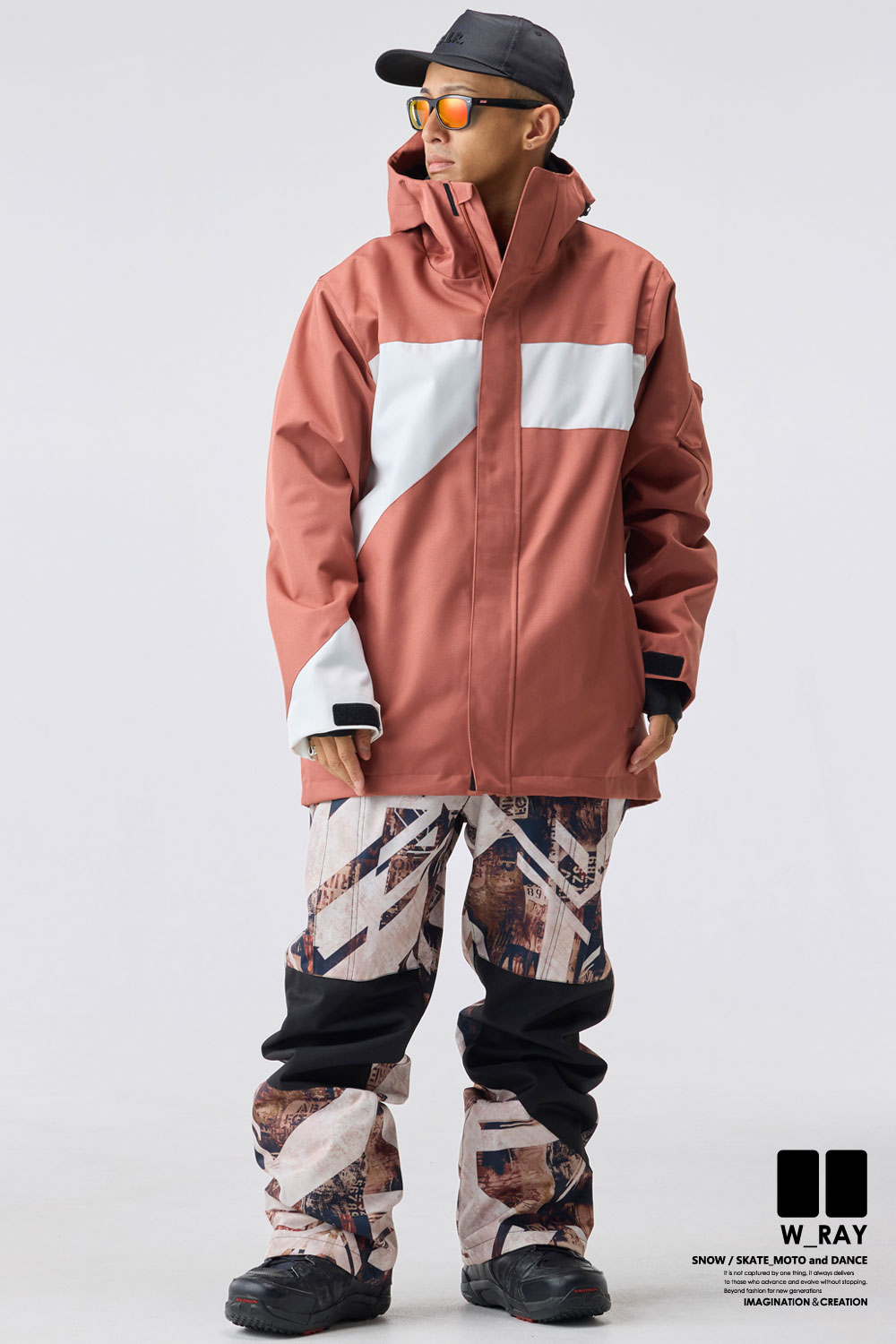 リアリズム スノーボード ウェア メンズ レディース 上下 セット