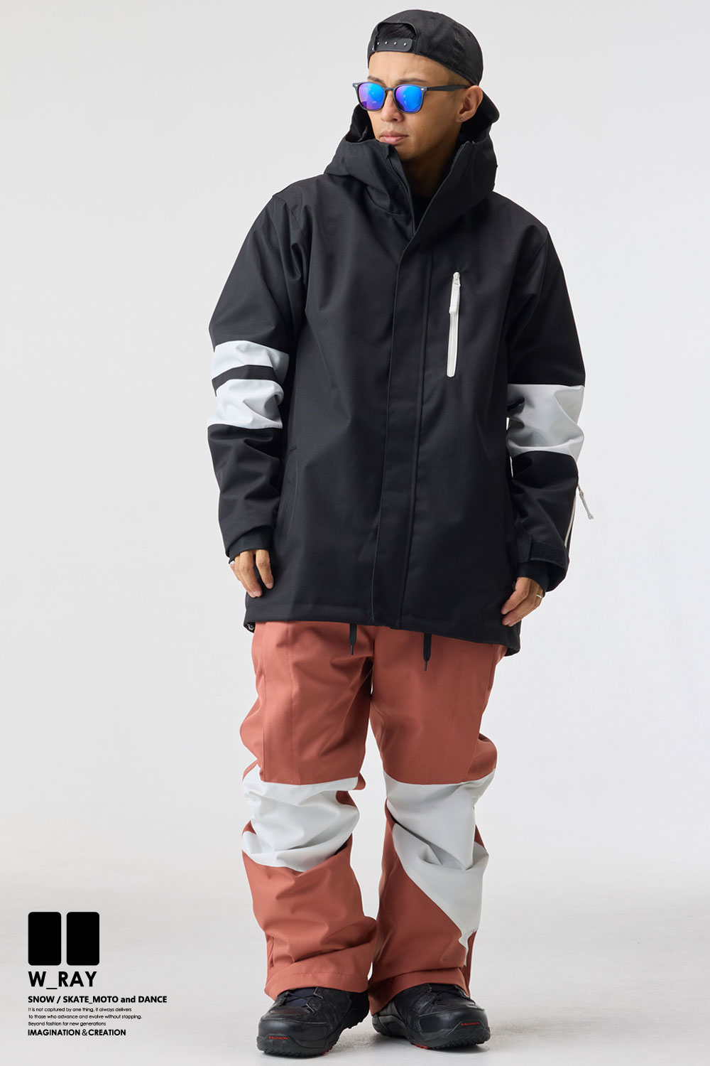 リアリズム スノーボード ウェア メンズ レディース 上下 セット