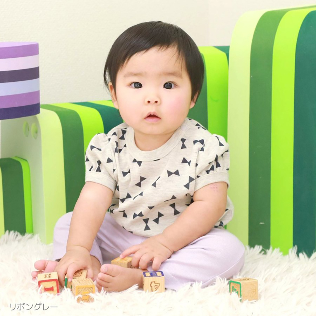 ベビーウェア フライス 半袖Tシャツ