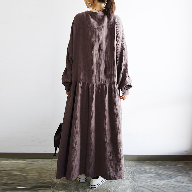 and it_（アンドイット） 爆買 ワンピース レディース 長袖 綿 ダブル