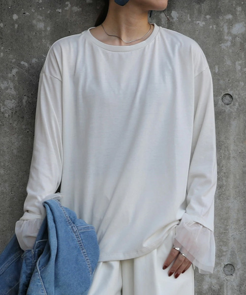 and it_（アンドイット） カットソー レディース 長袖 tシャツ ロンt 