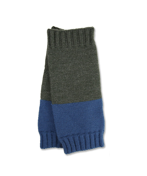 ハンドウォーマー 手袋 レディース バイカラー ニット 指穴 小物 あったか 暖か 防寒 冷え性対策 ギフト プレゼント おしゃれ | and it_ | 03