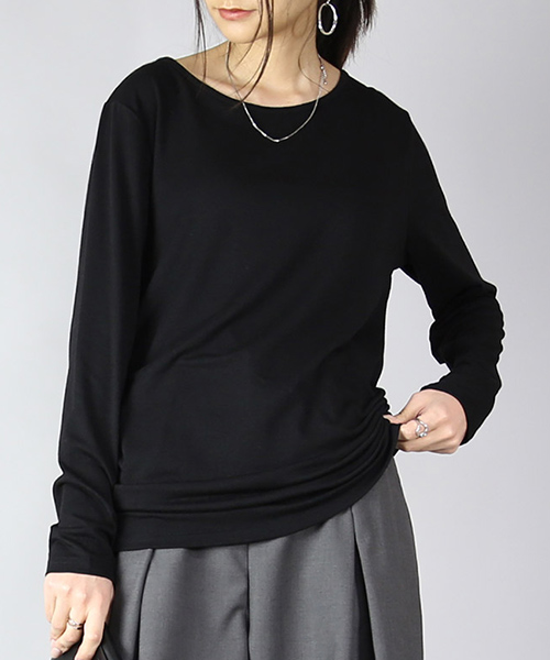 and it_（アンドイット） カットソー レディース 長袖 tシャツ ロンt 