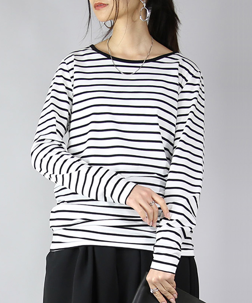and it_（アンドイット） カットソー レディース 長袖 tシャツ ロンt 